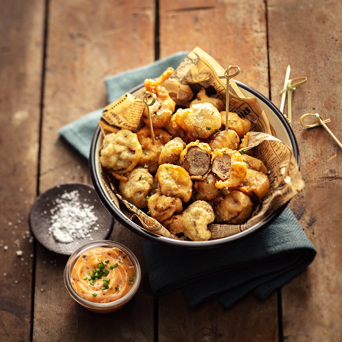 tempura de rognons d'agneau - BD - carré